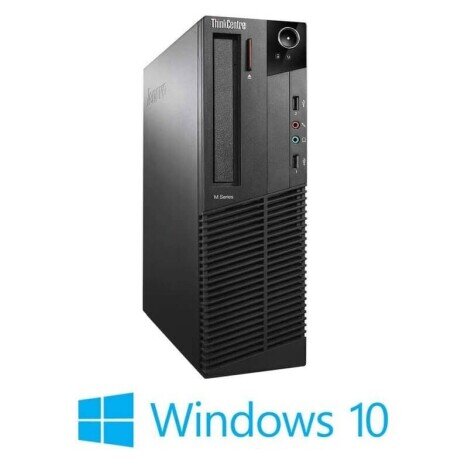 Calculatoare Lenovo ThinkCentre M73 SFF, Intel i3-4130, Win 10 Home